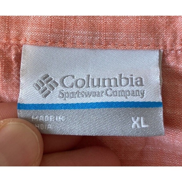 Columbia Button Up Cinch Waist Shirt Size XL Women’s Pink - Picture 3 of 7